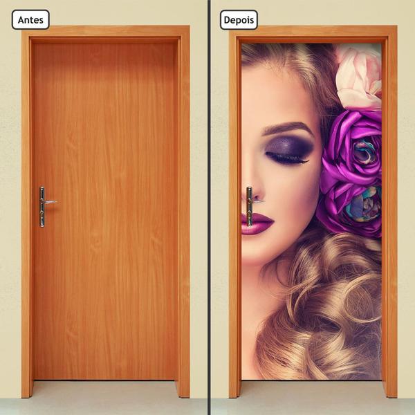 Imagem de Adesivo Decorativo de Porta - Salão de Beleza - 850cnpt