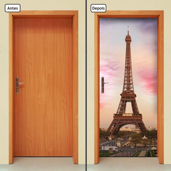 Imagem de Adesivo Decorativo de Porta - Torre Eiffel - Paris - 2187cnpt