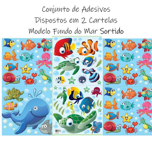 Imagem de Adesivo Decorativo Fundo do Mar Quarto de Criança Banheiro