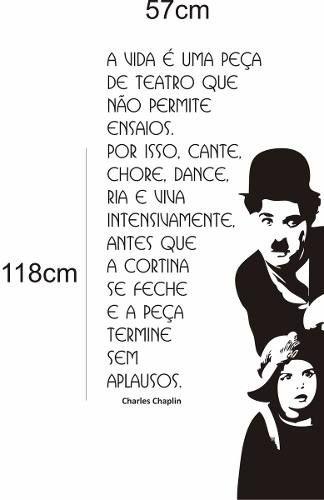 Imagem de Adesivo Decorativo para Parede e Porta Charlie Chaplin