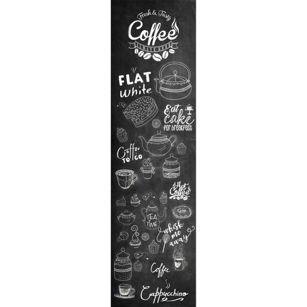 Imagem de Adesivo Decorativo Parede Chalkboard lousa para cozinha/ área gourmet - Coffee 1,80 x 0,50 m