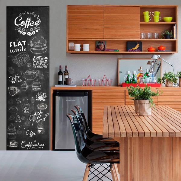 Imagem de Adesivo Decorativo Parede Chalkboard lousa para cozinha/ área gourmet - Coffee 1,80 x 0,50 m