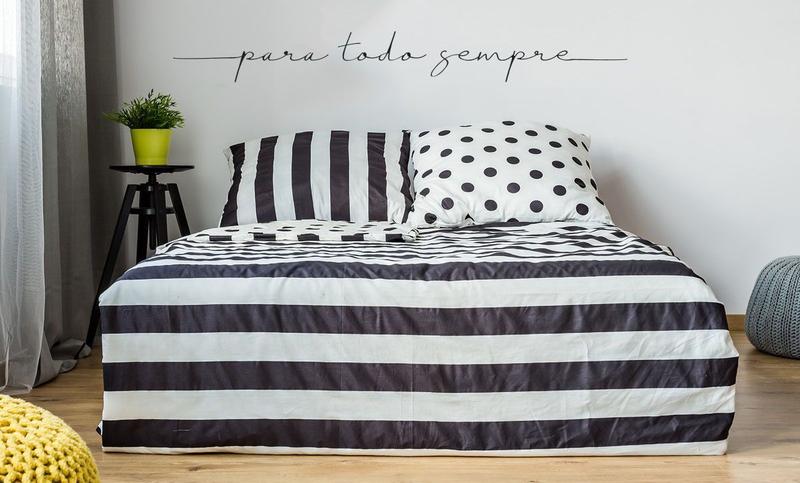 Adesivo Decorativo Parede Frase PARA TODO SEMPRE - Fama Adesivos Imagem de Adesivo Decorativo Parede Frase PARA TODO SEMPRE