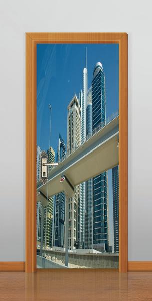 Imagem de Adesivo decorativo  portas  cidade ( med. 90x210)