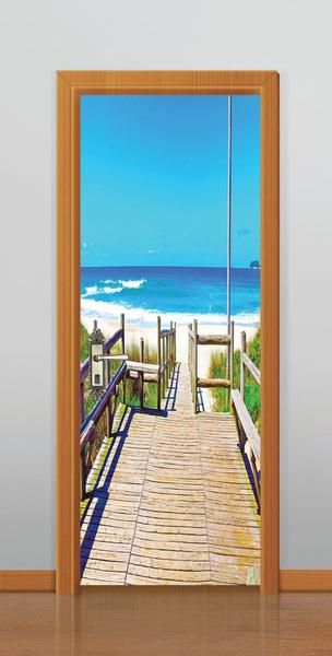 Imagem de Adesivo decorativo  portas praia ( med. 90x210)