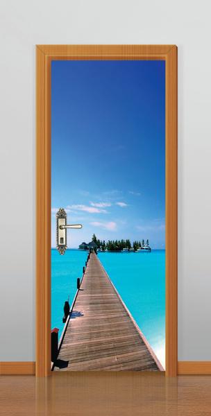 Imagem de Adesivo decorativo  portas praia ( med. 90x210)