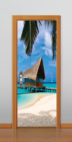 Imagem de Adesivo decorativo  portas praia ( med. 90x210)