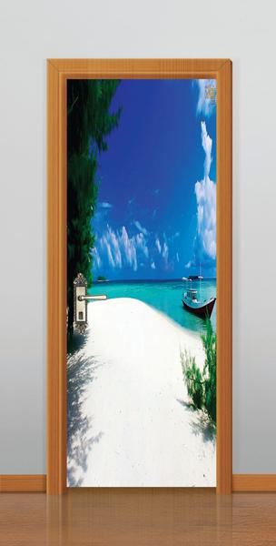 Imagem de Adesivo decorativo  portas praia ( med. 90x210)