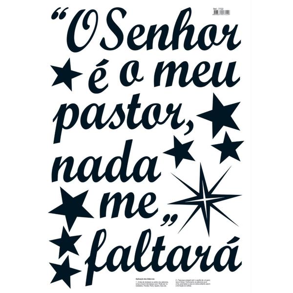 Adesivo Decorativo Salmo 23 O Senhor é Meu Pastor e Nada Me Faltará - JW SHOP Imagem de Adesivo Decorativo Salmo 23 O Senhor é Meu Pastor e Nada Me Faltará