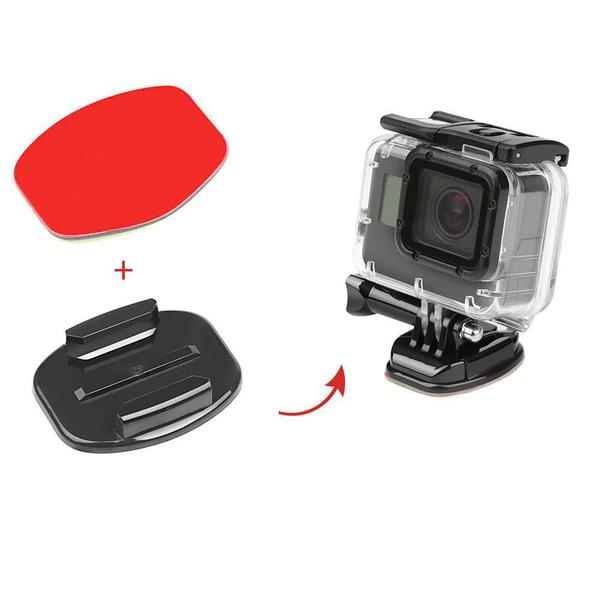 Imagem de Adesivo E Base Plana Reta para fixação de GoPro Hero SJCam