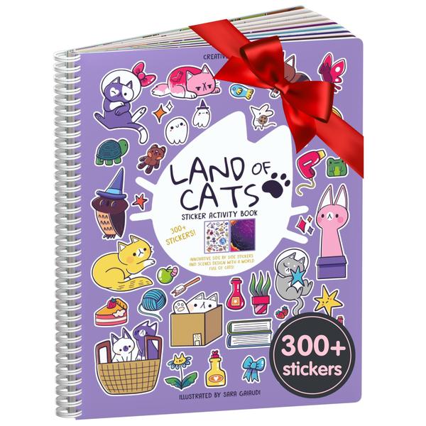 Imagem de Adesivo e livro de colorir Land of Cats Cupkin com mais de 300 adesivos