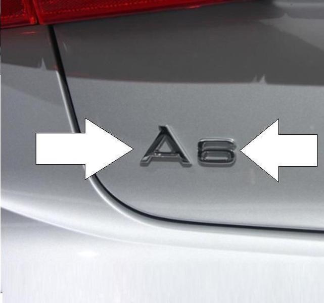 Imagem de Adesivo Emblema Traseiro Audi A6 Abs Cromado