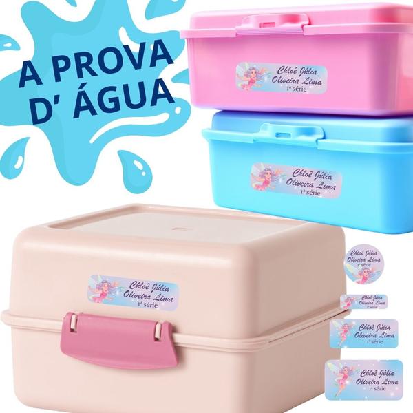 Adesivo Etiqueta Escolar Personalizado Vinil Princesa 175UN - Tectoner Imagem de Adesivo Etiqueta Escolar Personalizado Vinil Princesa 175UN
