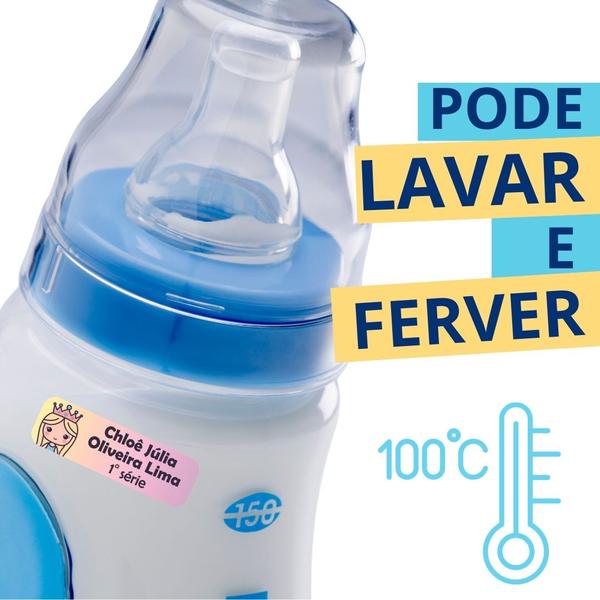 Adesivo Etiqueta Escolar Personalizado Vinil Princesa 175UN - Tectoner Imagem de Adesivo Etiqueta Escolar Personalizado Vinil Princesa 175UN