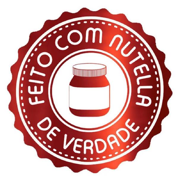 Imagem de Adesivo Feito Com Nutela De Verdade Vermelho Metalizado 50un - Rizzo