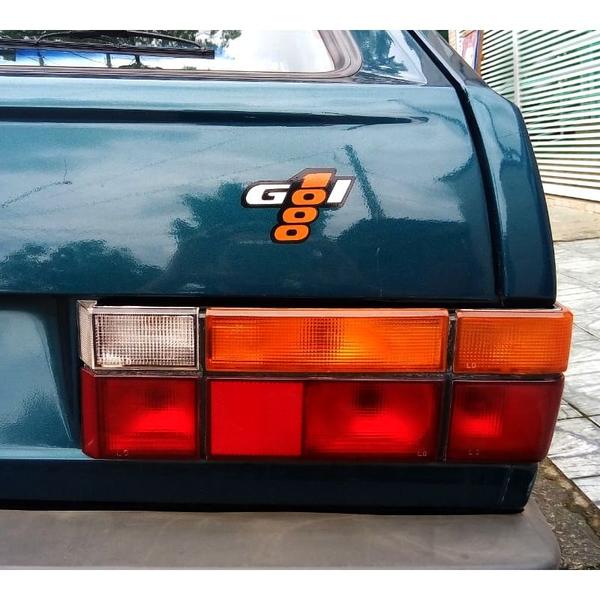 Imagem de Adesivo Gol 1000 Emblema Traseiro Laranja E Preto Volkswagen