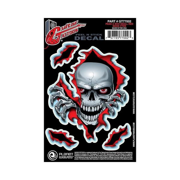 Imagem de Adesivo Guitarra Peek A Boo Skull Tattoo D Addario GT77002 F035