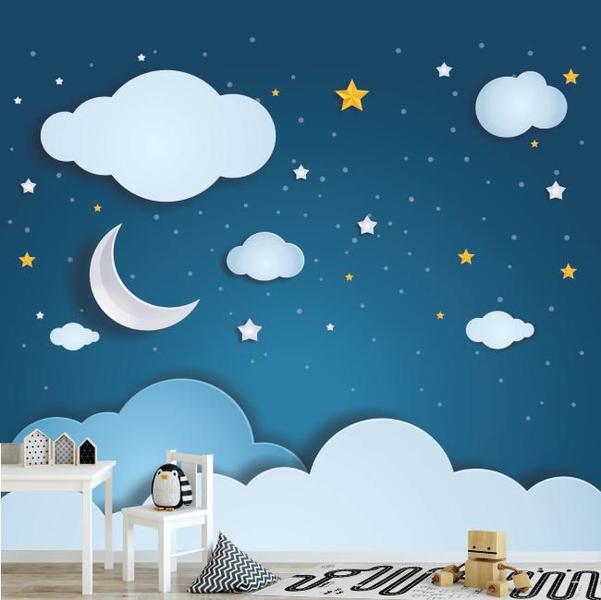 Imagem de Adesivo Infantil Decoração Quarto Noite Céu Estrela Gg672