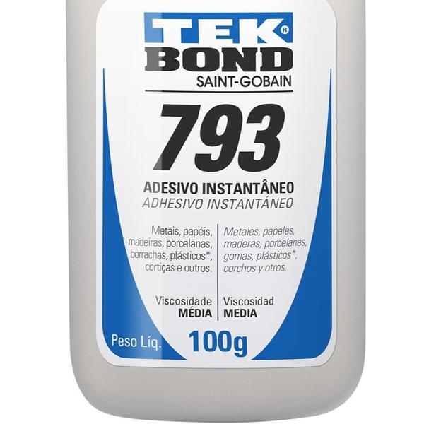 Imagem de Adesivo instantâneo industrial 100g - 793 - TekBond