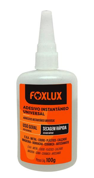 Imagem de Adesivo Instantâneo Universal Cola 100g Foxlux Uso Geral