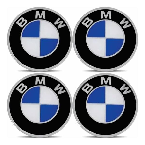 Imagem de Adesivo Jogo Emblema Logo Roda Calota Miolo Meio Bmw 68mm