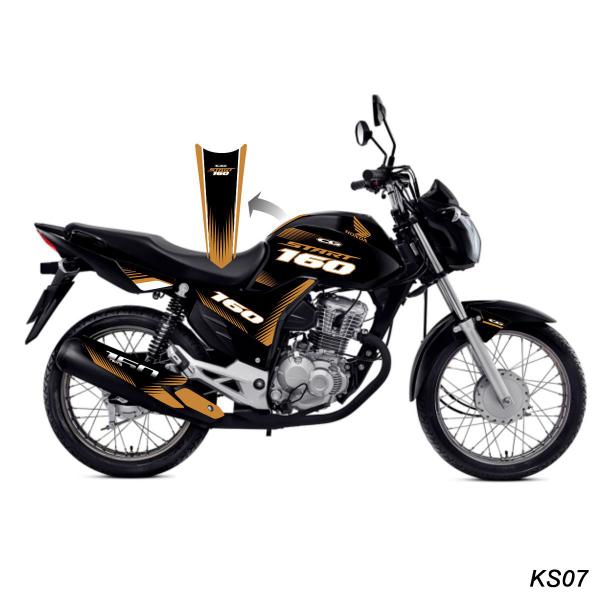 Imagem de Adesivo Kit Personalizado Dourado e Preto CG 160 Start 16-22