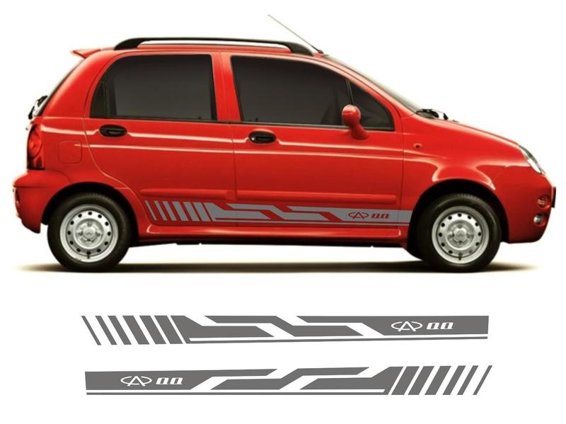 Adesivo Lateral Chery Qq Cq3 Kit Faixa Colante Fita Tuning - Srt Wolf 1 Imagem de Adesivo Lateral Chery Qq Cq3 Kit Faixa Colante Fita Tuning