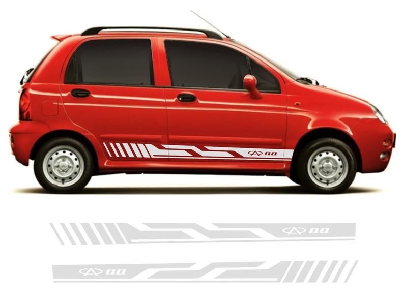 Adesivo Lateral Chery Qq Cq3 Kit Faixa Colante Fita Tuning - Srt Wolf 1 Imagem de Adesivo Lateral Chery Qq Cq3 Kit Faixa Colante Fita Tuning