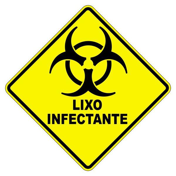 Imagem de Adesivo Lixo Infectante 1 Unidade 20x20cm