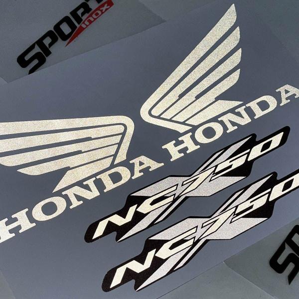 Imagem de Adesivo Moto Honda Nc 750 X 2011/2016 Emblema Asa Refletivo