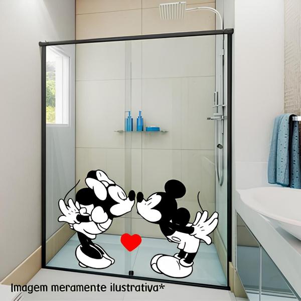 Imagem de Adesivo para Box Minnie e Mickey - Preto e Branco