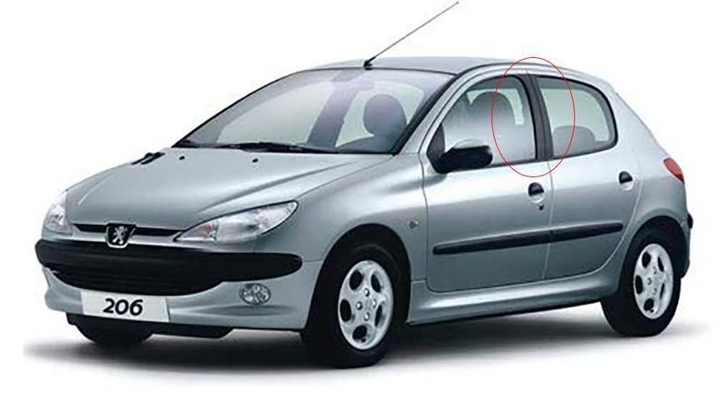 Imagem de Adesivo Para Coluna Peugeot 206 207 4 Portas