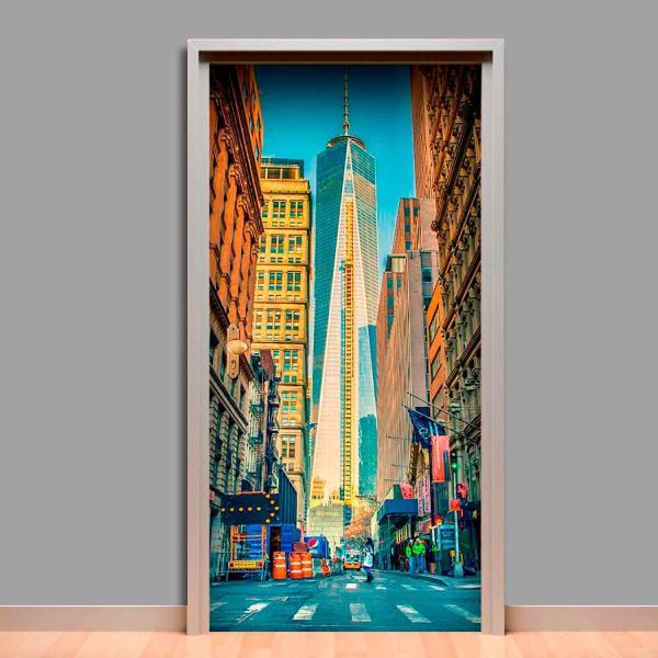 Imagem de Adesivo Para Porta Nova York Manhathan-73X210Cm