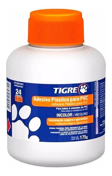 Imagem de Adesivo Plástico P/ Pvc Incolor Frasco 175g Tigre