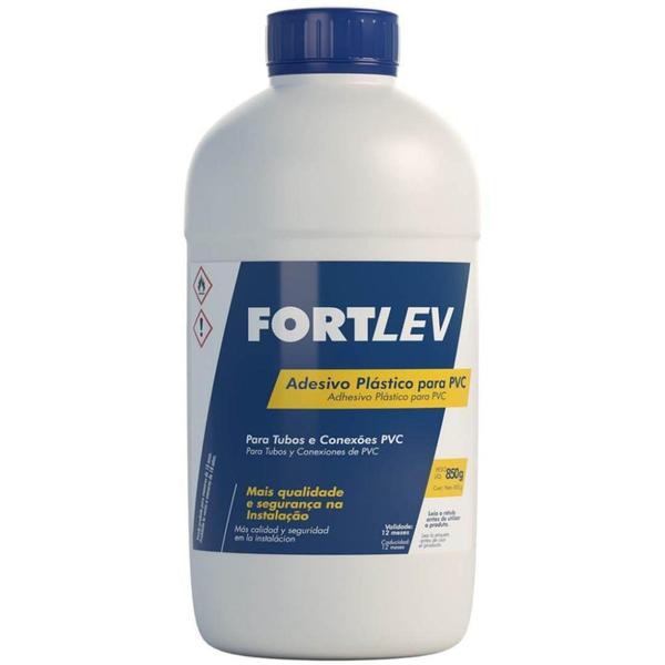 Imagem de adesivo plástico para pvc frasco 850g - FORTLEV