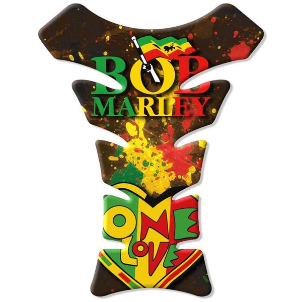 Imagem de Adesivo Protetor Tanque Bob Marley One Love 18x13cm