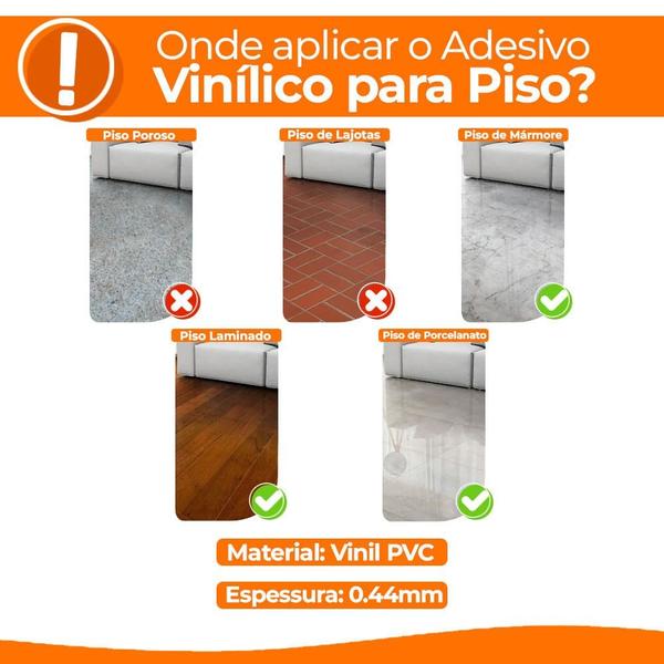 Imagem de Adesivo PVC Lavavel Piso Textura Quadrados Brancos 200x60cm