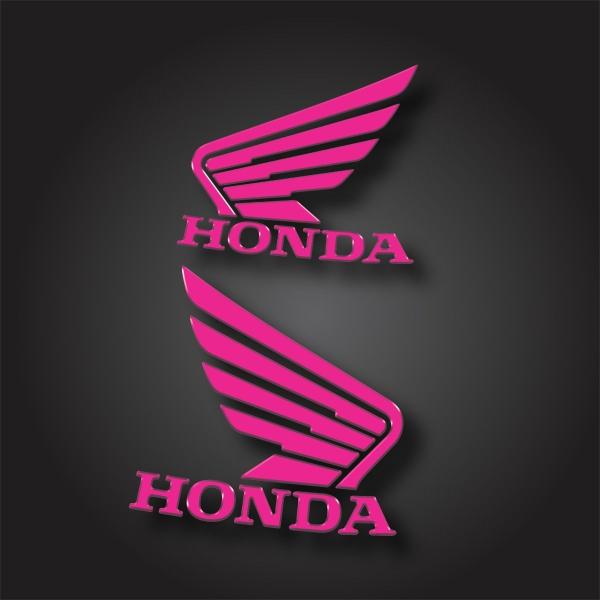 Imagem de Adesivo Relevo 3d Asa Tanque Moto Honda Titan 150 2015 Pink