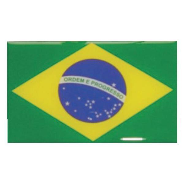 Imagem de Adesivo Resinado Bandeira do Brasil 5x8 cm