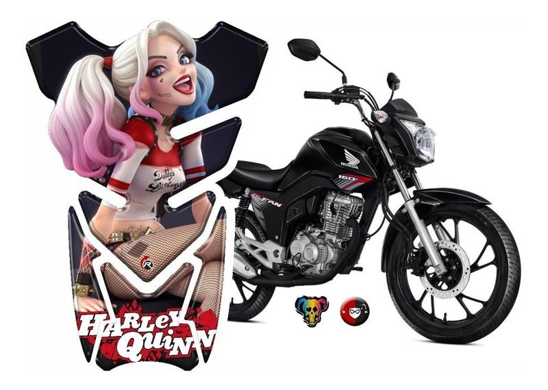 Imagem de Adesivo Resinado Protetor De Tank Harley Quinn Cb250 Twister