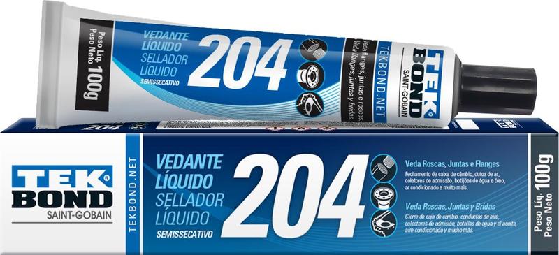 Imagem de Adesivo Semi-Secativo / Veda Rosca Liquido 204 - 100 Gr Tek Bond