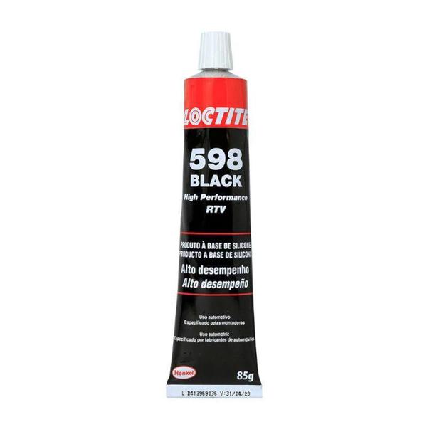 Imagem de Adesivo Silicone Neutro Black 85 gramas 598 LOCTITE