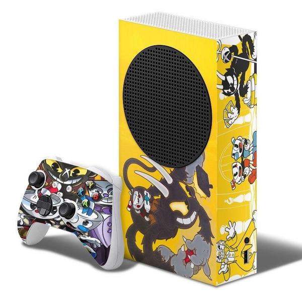 Imagem de Adesivo Skin Xbox Series S E Dois Controles Cuphead B4