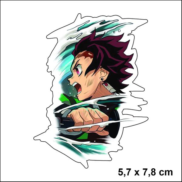 Imagem de Adesivo Sticker Vinil Impermeável Demon Slayer Tanjiro