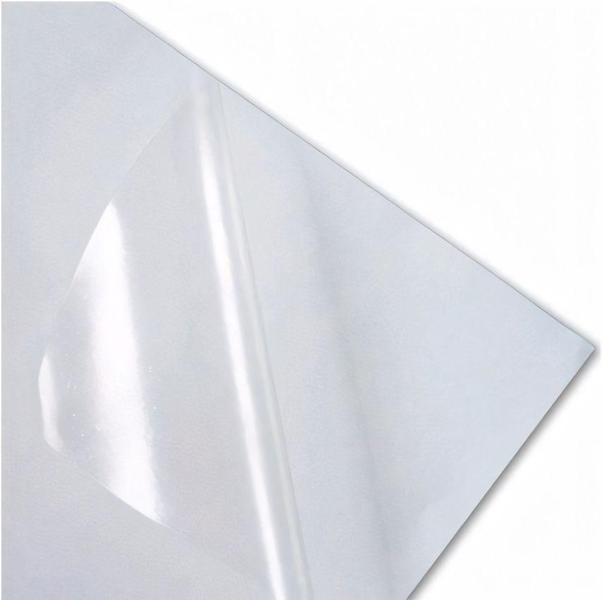 Imagem de Adesivo Transparente 45cm x 1 metro - Plastico Auto Colante para Encapar, Proteger, Envelopar