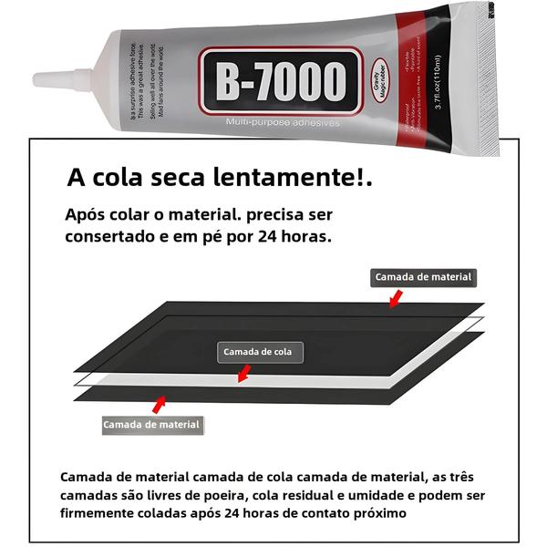 Imagem de Adesivo Transparente para Reparo de Celular - Cola Universal DIY com Aplicador de Precisão (15ml/25ml)