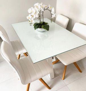 Imagem de Adesivo Vinil Branco Brilho Laca Laquear Mesa Vidros 5m  x 50cm