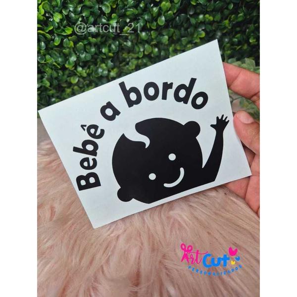 Adesivo Vinil Impermeável 'Bebê a Bordo' - Desenho de Bebê com Corte Eletrônico - imprimax Imagem de Adesivo Vinil Impermeável 'Bebê a Bordo' - Desenho de Bebê com Corte Eletrônico