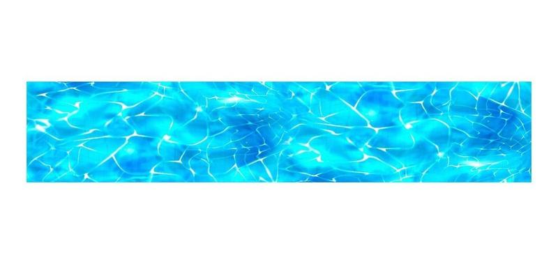 Imagem de Adesivo Vinílico Proteção Borda Piscina 100cm X 20cm Kit 12