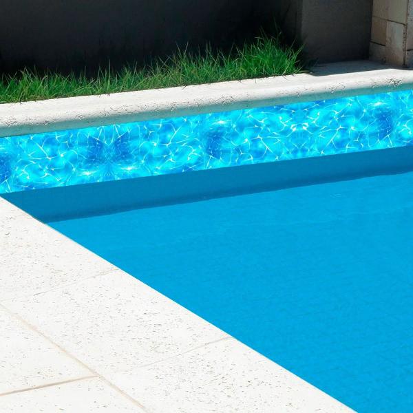 Imagem de Adesivo Vinílico Proteção Borda Piscina 100cm X 20cm Kit 18